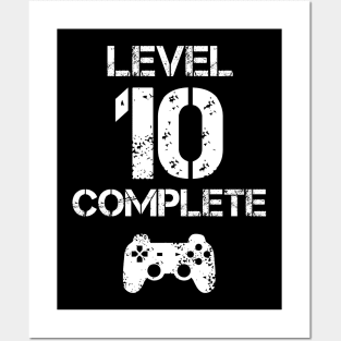 Level 10 Complete T-Shirt - 10th Birthday Gift Posters and Art